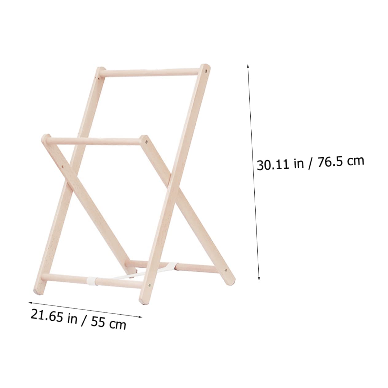 IWOWHERO Modern Coat Rack Wood Storage Shelf Practical Garment Rack Pc Wooden Clothes Stand