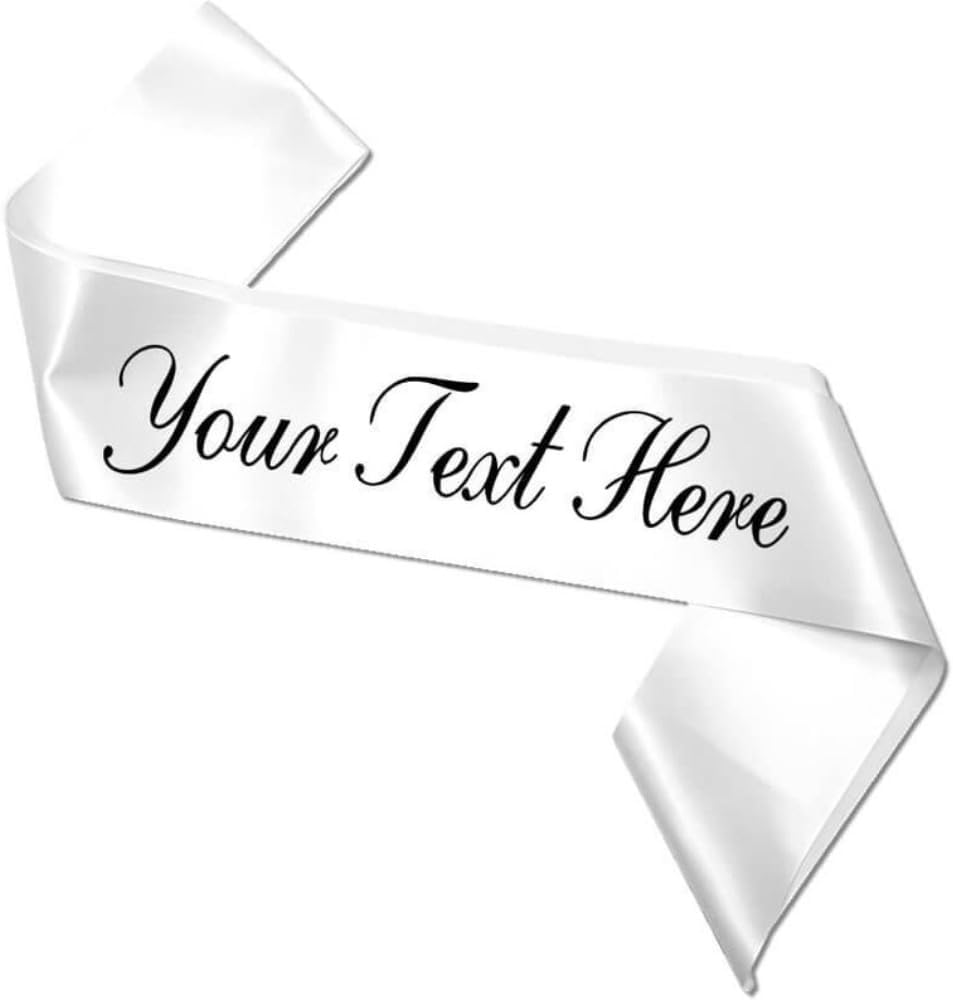WOMB Custom Bridal Shower Sash,Personalized Bachelorette Sash,Bridal Shower Accessories,Personalised Sash, Custom Sash (20pcs)