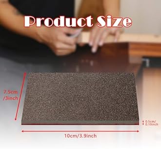 XWADJCD Sanding Sponge Set, 20 Pcs 320 Grit Sanding Block Pads Dry Wet Sanding Sponge Soft Foam Fine Drywall Sandpaper for Crafts Furniture Wood Model Drywall Metal Rust Removal Polishing