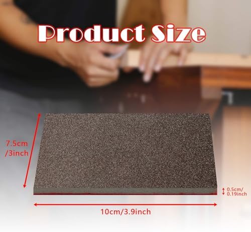 XWADJCD Sanding Sponge Set, 20 Pcs 320 Grit Sanding Block Pads Dry Wet Sanding Sponge Soft Foam Fine Drywall Sandpaper for Crafts Furniture Wood Model Drywall Metal Rust Removal Polishing