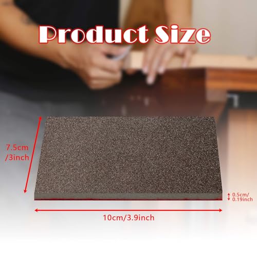 XWADJCD Sanding Sponge Set, 20 Pcs 320 Grit Sanding Block Pads Dry Wet Sanding Sponge Soft Foam Fine Drywall Sandpaper for Crafts Furniture Wood Model Drywall Metal Rust Removal Polishing