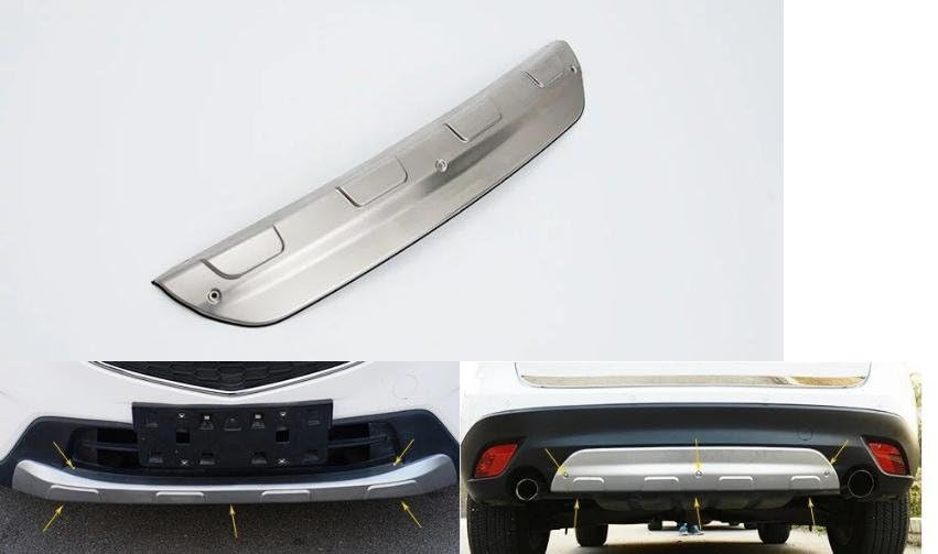 Protection pare-chocs Mazda CX-5 en acier inox robuste - 4