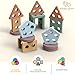 GOPO TOYS Montessori Toys for 1+ Year Old – Wooden Shape Sorter & Stacking Puzzle – Toddler Learning, Fine Motor Skills & Developmental Toy for Boys & Girls