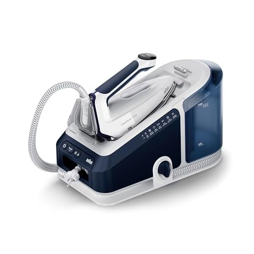 Braun CareStyle 7 Pro IS 7282 BL, Stoomgenerator met FreeGlide 3D-strijkzool, iCare-functie, uitneembaar waterreservoir van 2 liter, stoomshot 600 g/min, 2700 watt, blauw/wit
