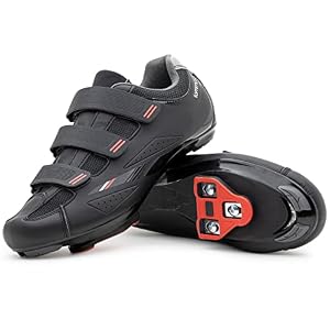 Tommaso Strada Ready to Ride Mens Indoor Cycling Shoes with Look Delta Or SPD Cleats Pre-Installed – Optimized Bike Shoes for Men for Peloton, Echelon & Bowflex Spin Bikes