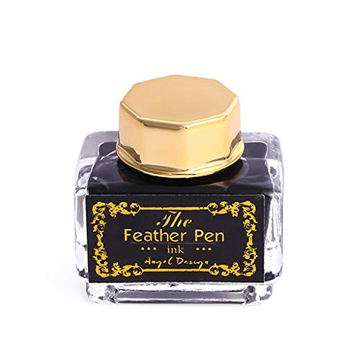Caneta-tinteiro vintage de pena de caligrafia, caneta de escrita feita à mão para arte, escrita, ass