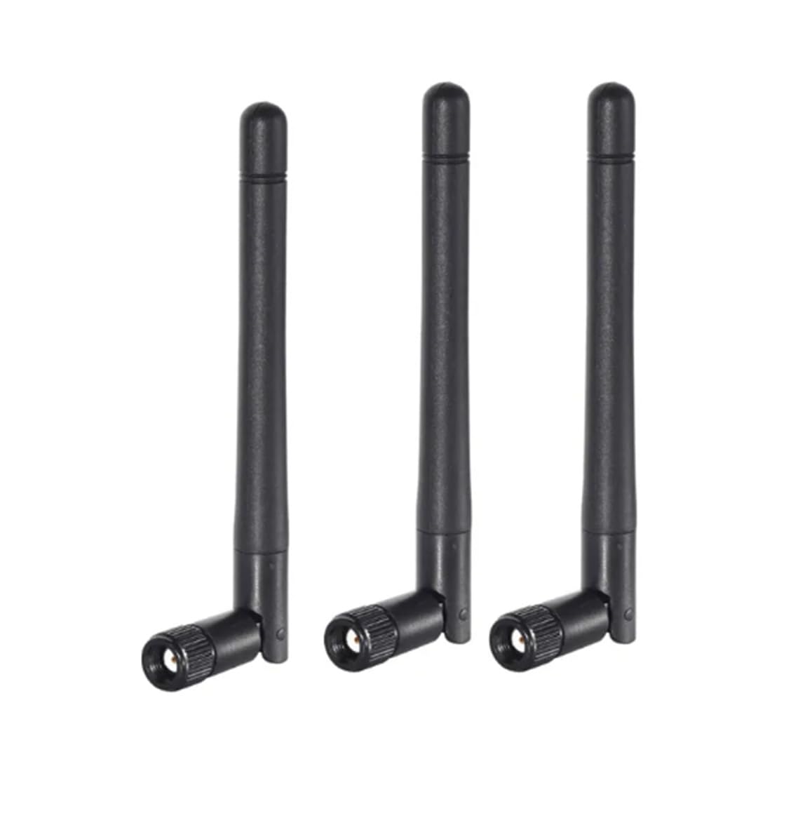 Xperttech WiFi 2.4GHz 5GHz 5.8GHz 3dBi RP-SMA Male Whip Antenna Rubber Duck Omni Directional Thumb Antenna for WiFi Router Card USB Adapter-Security IP Camera Video Surveillance Monitor-3 pcs.