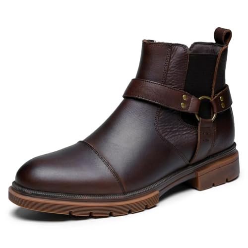 Image of Arkbird Chelsea Ankle Boots for Men Genuine Leather Oxford Casual and Formal Dress Boot