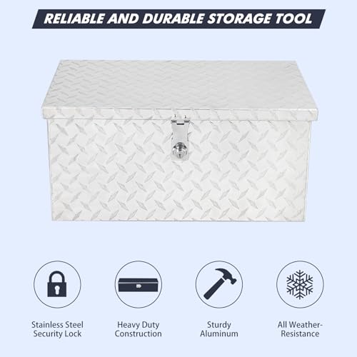 Boîte à outils en aluminium pour pick-up coffre étanche de 20"