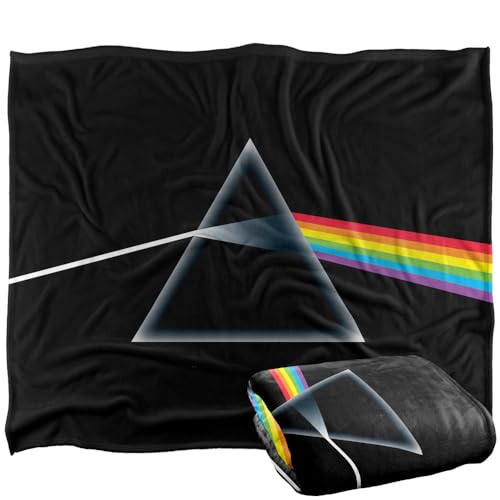 Pink Floyd Blanket, 60"x80" Dark Side of The Moon Silky Touch Super Soft Throw Blanket