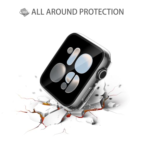 Image of Misxi 2 Pack Screen Protector Case for Apple Watch Series 12 46mm