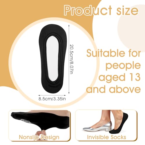 Ouligay 3 Pairs No Show Socks Women, Black Thin Nylon Socks for Flats Non Slip, Liner Sock for Spring Summer, No See Invisible Sock for Women Men4