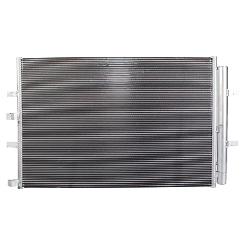 Image of TRQ A /C Condenser and Receiver Drier Assembly Compatible with 2020-22 Ford Transit-250 20-22 Transit-350 20-22 Transit-350 HD