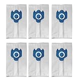 RichVibe Confezione da 6 sacchetti per aspirapolvere tipo GN per aspirapolvere Miele per Hoover, filtraggio di efficienza 3D, materiale in fibra di tessuto, adatti per detergenti per contenitori serie