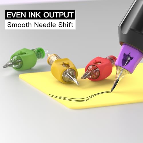 Image of Wormhole Tattoo Cartridge Needles Rocket 50pcs Assorted Tattoo Needle Cartridges Mixed 3RL 7RL 7RS 9RM 9M1 Round Liner Shader Magnum Round Magnum Disposable Finger Ledge Tattoo Needles Cartridge