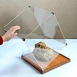 Vitrina Metacrilato Vitrina de Acrílico con Protección UV para Minerales, Vitrina Extragrande Vidrio Transparente Alternativo, Caja Cúbica Reforzada Ensamblada(25x25x30cm/10x10x12in)