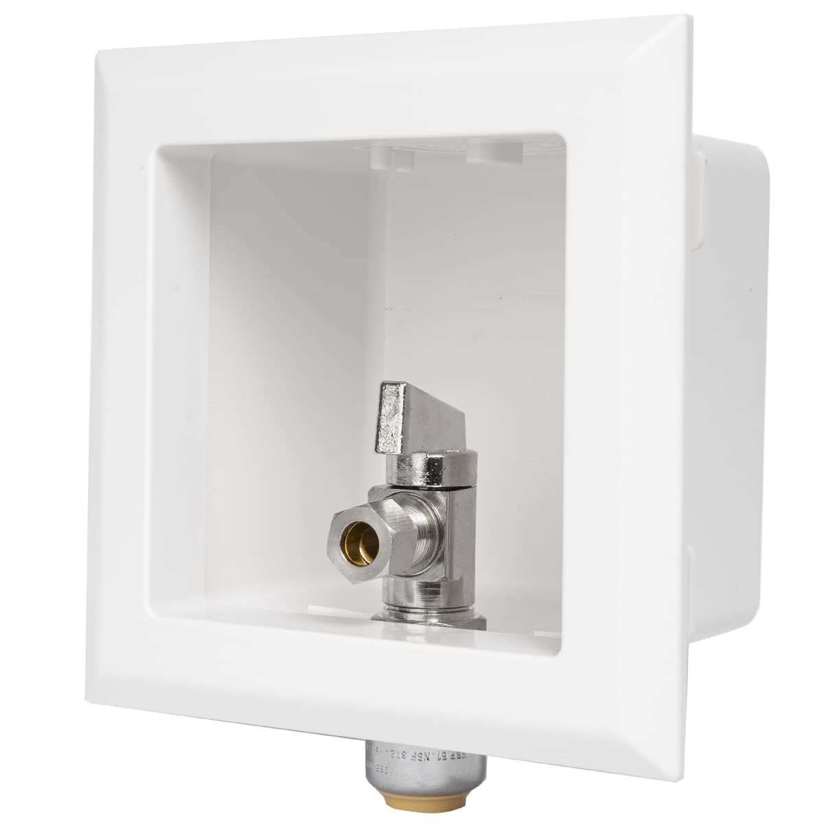 EFIELD Toilet Outlet Box, Pre-Assembled,1/2-Inch Push fit Inlet with Installed 1/4-Turn Ball Valve,(TL005)