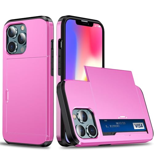 TQmchun Fundas Billetera para Samsung Galaxy Note 4 Pulgadas con Tarjetero, Carcasa Cartera Doble Capa Protectora Teléfono Antigolpes, Ranura Oculta Deslizante (Rosa)