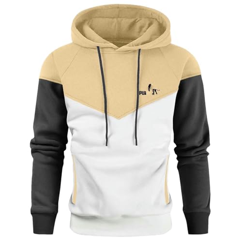 Fleece hoodie men's long-sleeved sweater loose casual shirt crew neck sweatshirt base shirt pullover3