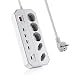 Produktbild POWERADD Steckdosenleiste Qualcomm zertifiziertmit 5-Fach EU Steckdosen 1.5m mit USB integrierte intelligente Erkennung 1 Quick Charge 3.0 Mehrfachsteckdose