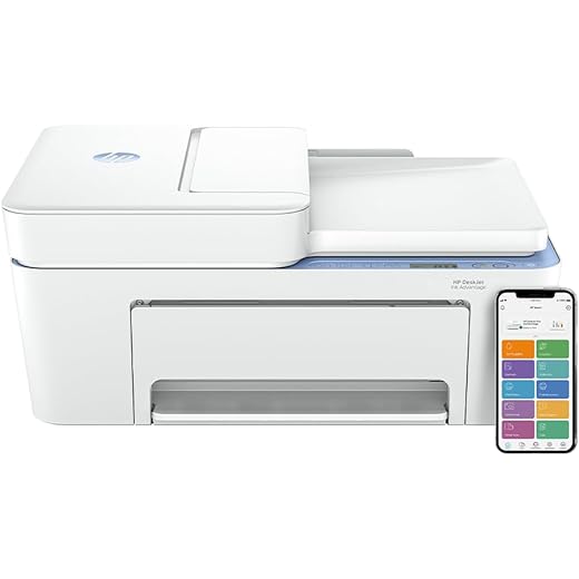 HP Ink Advantage 4278 WiFi Colour Printer - Print/Scan/Copy with ADF Ideal for Home/Small Office, White
