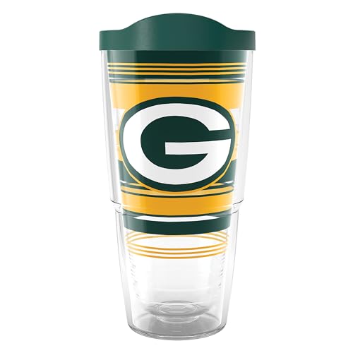 Tervis NFL Green Bay Packers - Hype Stripes Made in USA Double Walled Insulated Tumbler Travel Cup Keeps Drinks Cold & Hot, 24oz, Classic