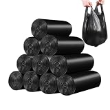 Small Black Trash Bags,Thicken Value 4 Gallon Trash Bag with Handle,200 Counts Small Garbage Bags Wastebasket Trash Can for Bathroom Bedroom Office Kitchen