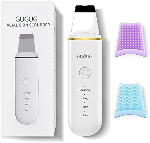Skin Scrubber - Skin Spatula, Blackhead Remover Pore Cleaner with 4 Modes, Facial Scrubber Spatula, Comedones Extractor for Facial Deep Cleansing białe złoto