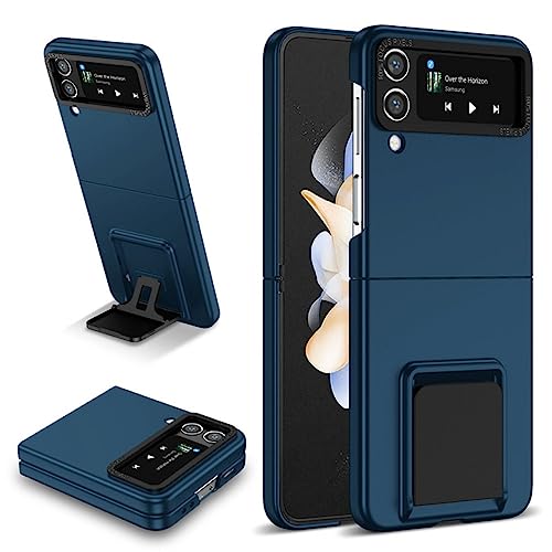 Coque de téléphone antichoc bleu pour objectif Samsung Z Fold4 housse rigide avec support