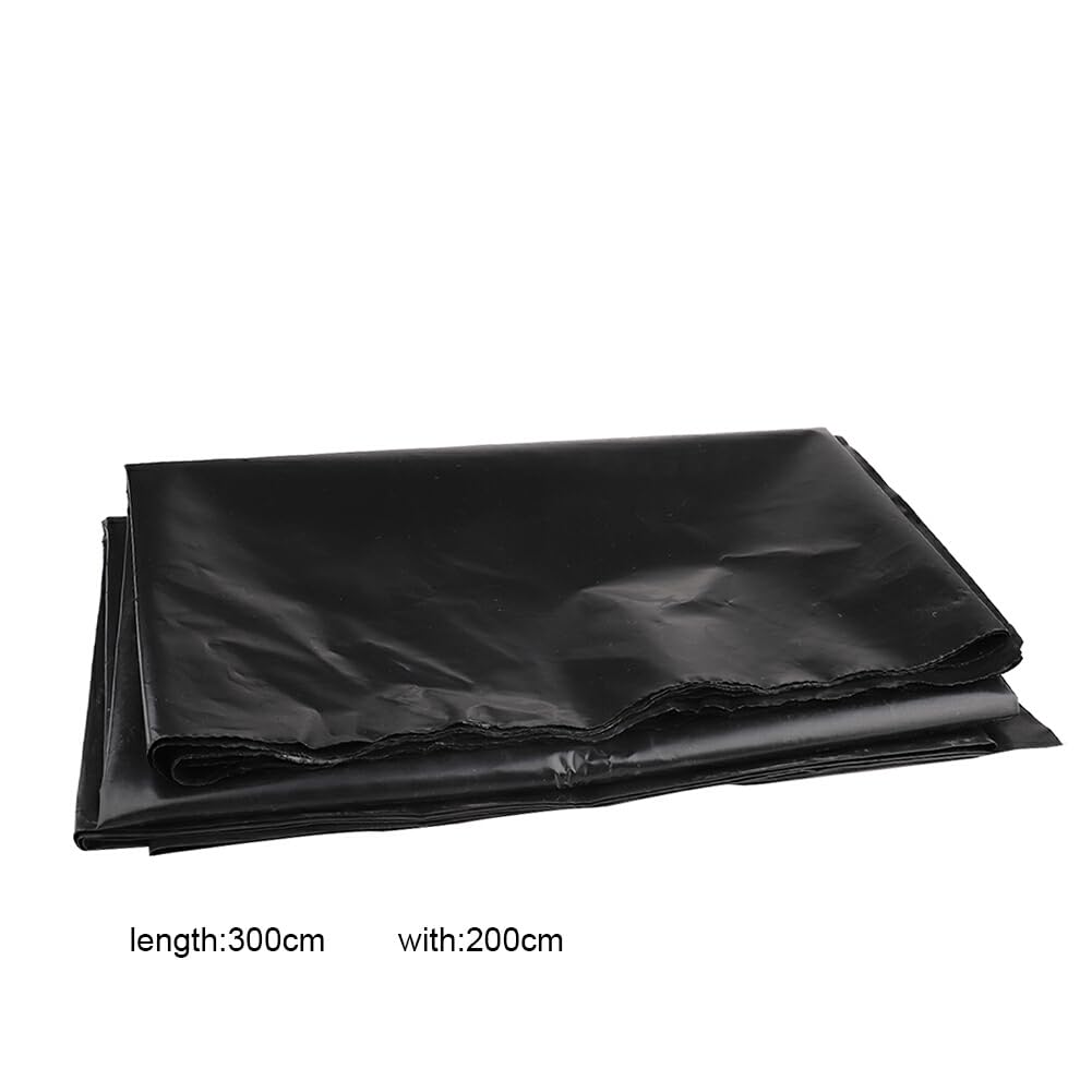 Pellicola Per Laghetto 3x3 M - HDPE Nero - Flessibile E Resistente Ai Raggi UV - Per Stagni E Giardini Acquatici