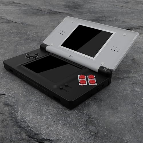 Image of eXtremeRate Classic NES Style Replacement Full Housing Shell for Nintendo DS Lite, Custom Handheld Console Case Cover with Buttons, Screen Lens for Nintendo DS Lite NDSL - Console Without