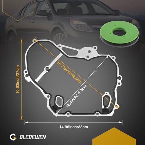 Image of 2.0L 2.2L TCS46079 Timing Cover Gasket Set, Compatible with 2002-2016 Chevy Cobalt Captiva Sport HHR Impala,GMC Terrain,Pontiac G5 G6,Saturn Aura Sky Ion Vue 2.4L Engine, Replace# TCS 46079