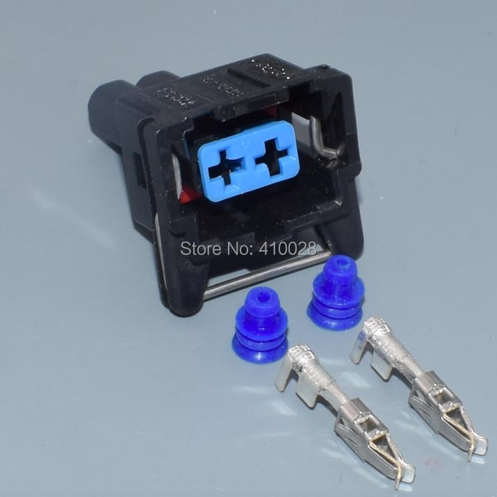 2pin 3.5mm Automotive Connector 2-Wire Harness Connector Plug with Terminals - (Color Name: 5set)