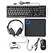 Nedis Kit Combo Di Gioco | 5-In-1 | Tastiera, Cuffia, Mouse E Mouse Pad | Nero | Qwertz | De Layout - 3