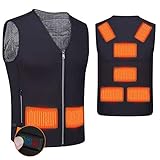 YOYI Beheizte Weste USB Lade Heizweste,Heated Jacke für Herren und Damen,Warme Heat Jacke mit 3 Fakultativ Temperatur für Outdoor Wandern Camping, Skifahren,Motorrad Jagd(L)