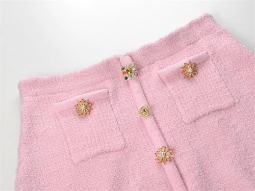 Women Elegant Short Sleeve Cardigan Tops Or Temperament Slim Mini Skirt3