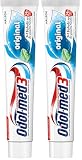 Odol-med3 Zahnpasta, Original, mit 3in1 Schutz für starke Zähne, gesundes Zahnfleisch** und frischen Atem, 75 ml zahncreme (Packung mit 2)