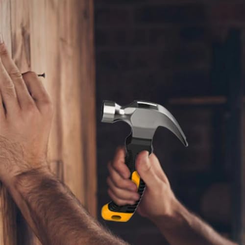 Image of 8oz Claw Hammer - Smooth Face Camping Mini Hammer with Magnetic, Black