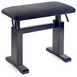 1 unidad. Stagg - Banqueta para piano (PBH, 780, BKM, VBK), color negro