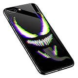 iPhone 8 Plus Case,Wonderful Mask iPhone 7 Plus Case,Pattern Design Shockproof Non-Slip Tempered Gla