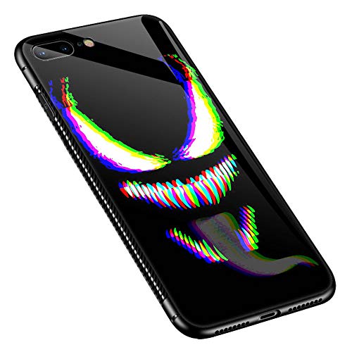 Iphone 8 Plus Case,Wonderful Mask Iphone 7 Plus Case,Pattern Design Shockproof Non-Slip Tempered Glass Case For Apple Iphone 8 Plus/7 Plus #TOP7