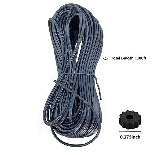 FLYZZZ Window Screen Spline, 0.175" x 100' Screen Spline, Round, Black, Suit for 0.173''-0.185'' Groove, Repair Rubber Cord for Replacing & Installing Window Door Patio Screens by FLYZZZ - Image 3