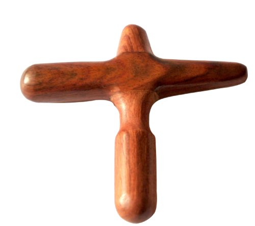 Asiatisches Wellness.Massagekreuz aus Holz einteilige Massagehilfe,...