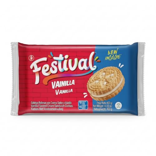 Festival Galletas Rellenas con Crema de Vainilla - Formato Ahorro