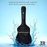 40–42” Padded Guitar Cover Full Size Rresistant Gig Bag Dust Proof Backpack Soft Case Acoustic Electric Guitars Waterproof Carry Bag Dual Adjustable Shoulder Straps Double Zip Pockets Silicone Handle - Image 9