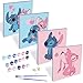 Produktbild Stit-ch Malen Nach Zahlen, 4PCS Malen Nach Zahlen Kinder, DIY Handgemalt Ölgemälde Kit mit Rahmen, Pinsel, Acrylfarbe ab 5 6 7 8 9 10 Jahre Kinder Gemälde kreatives Geschenk Home Haus Deko 20 x 20 cm