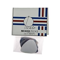 Picato Lot de 12 médiators lourds - Les Beatles, Paul McCartney, John Lennon, RIngo Starr, George Harrison