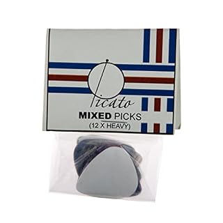 Picato Lot de 12 médiators lourds - Les Beatles, Paul McCartney, John Lennon, RIngo Starr, George Harrison