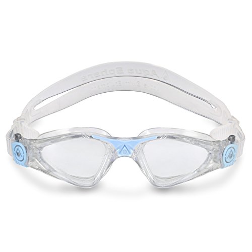 Aqua Sphere Kayenne Ladies Swimming Goggle With Clear Lens, Clear & Blue Uv Protection Anti Fog Swim Goggles For Women #TOP2