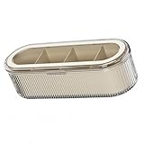 CHICIRIS Caja de condimentos de cocina, organizador de lujo con múltiples compartimentos, con tapa, para entusiastas de la cocina, PET, tamaño: 27 x 9 x 8 cm